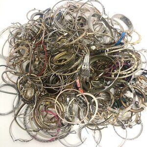 Jewelry Lot Mix Hoops Earrings Junk Craft Fashion Costume